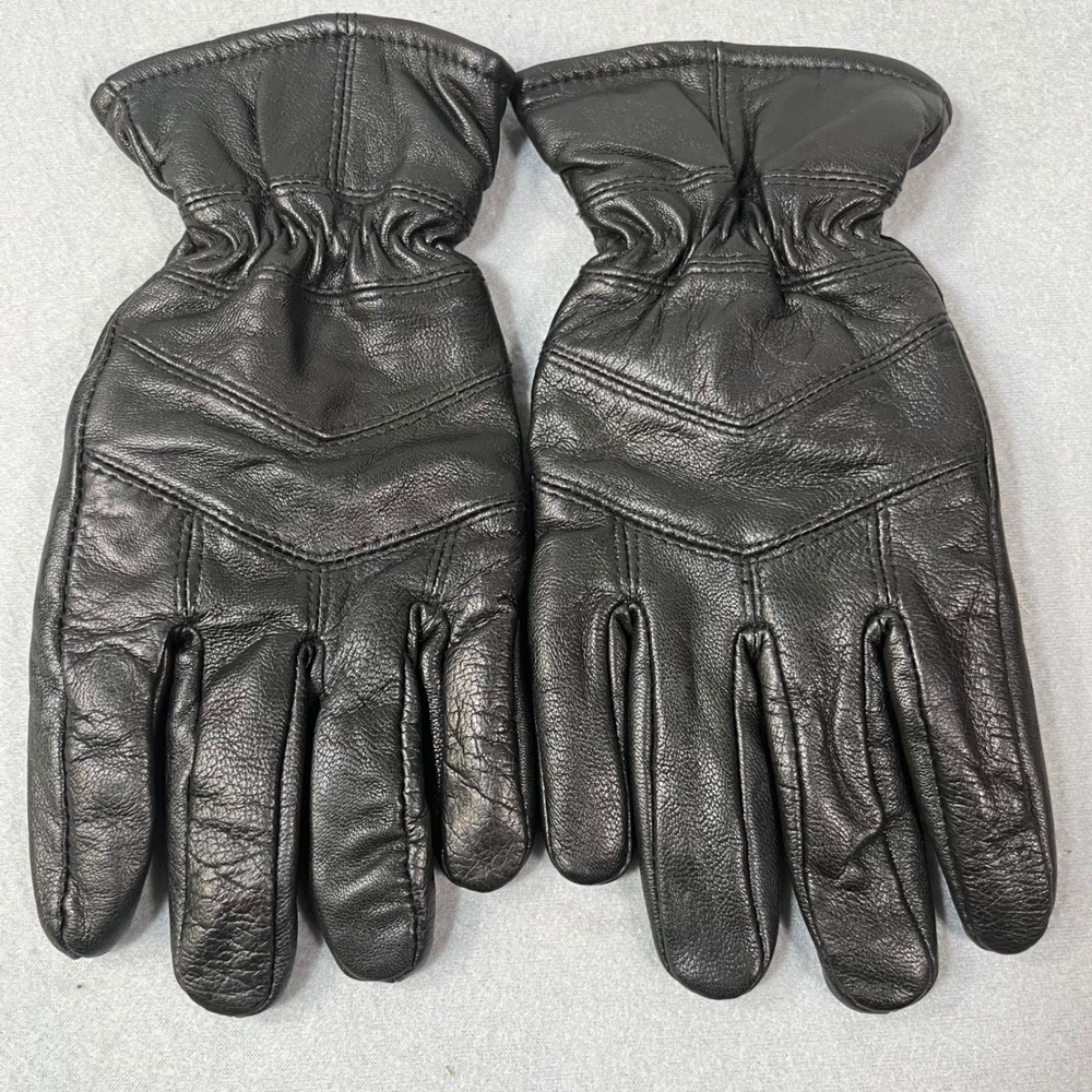 Jacob Ash Holdings M Black Genuine Leather Gloves Thinsulate Lined Warm Men
